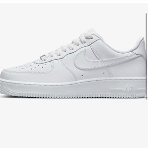 Size 11 men air force 1 all white never used come with box!
